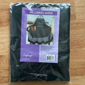 Craftways Halloween Queen cross stitch apron kit NWT
